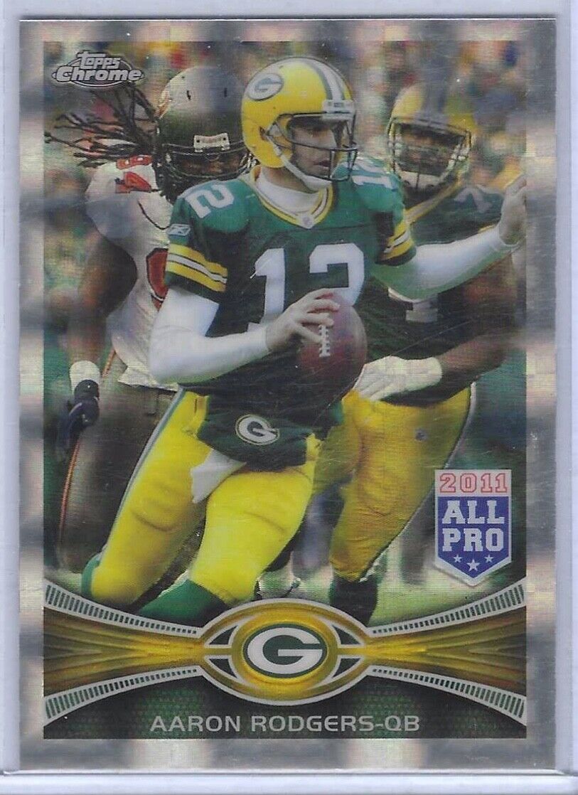 AARON RODGERS 2012 TOPPS CHROME 2011 ALL PRO XFRACTOR REFRACTOR #50