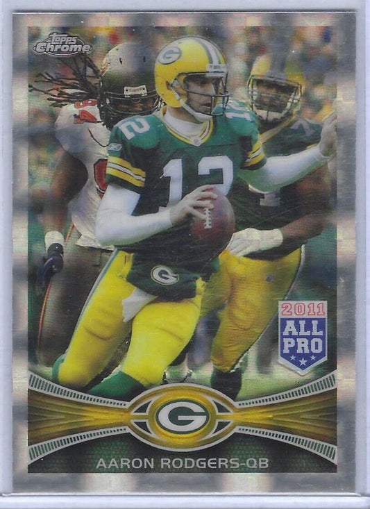 AARON RODGERS 2012 TOPPS CHROME 2011 ALL PRO XFRACTOR REFRACTOR #50