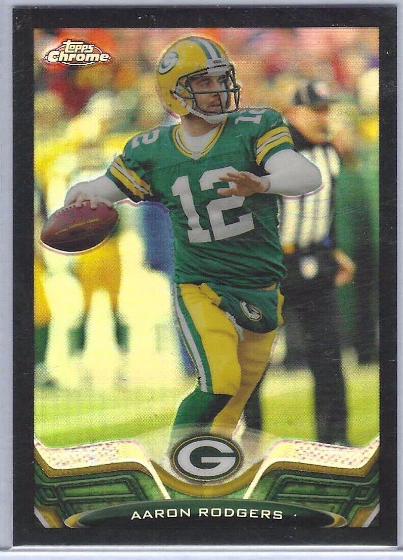 AARON RODGERS 2013 TOPPS CHROME BLACK REFRACTOR #D 051/299