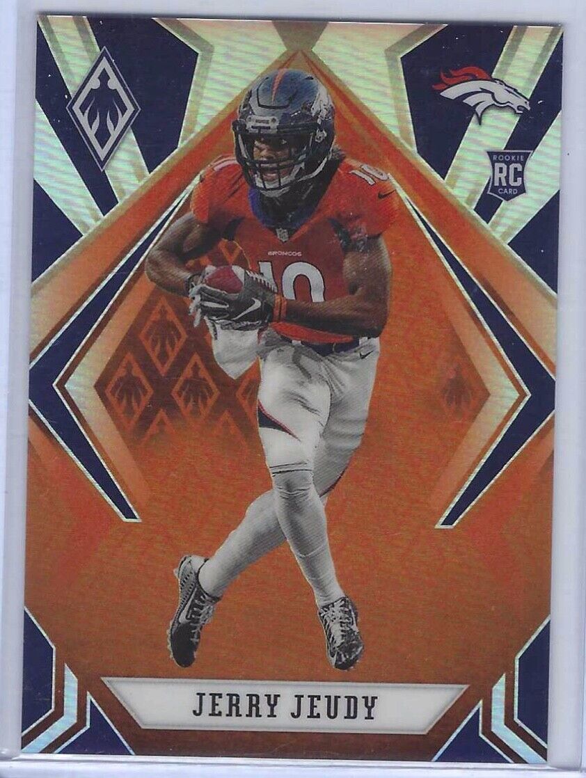 JERRY JEUDY 2020 PANINI PHOENIX ORANGE PRIZM RC #D 01/99