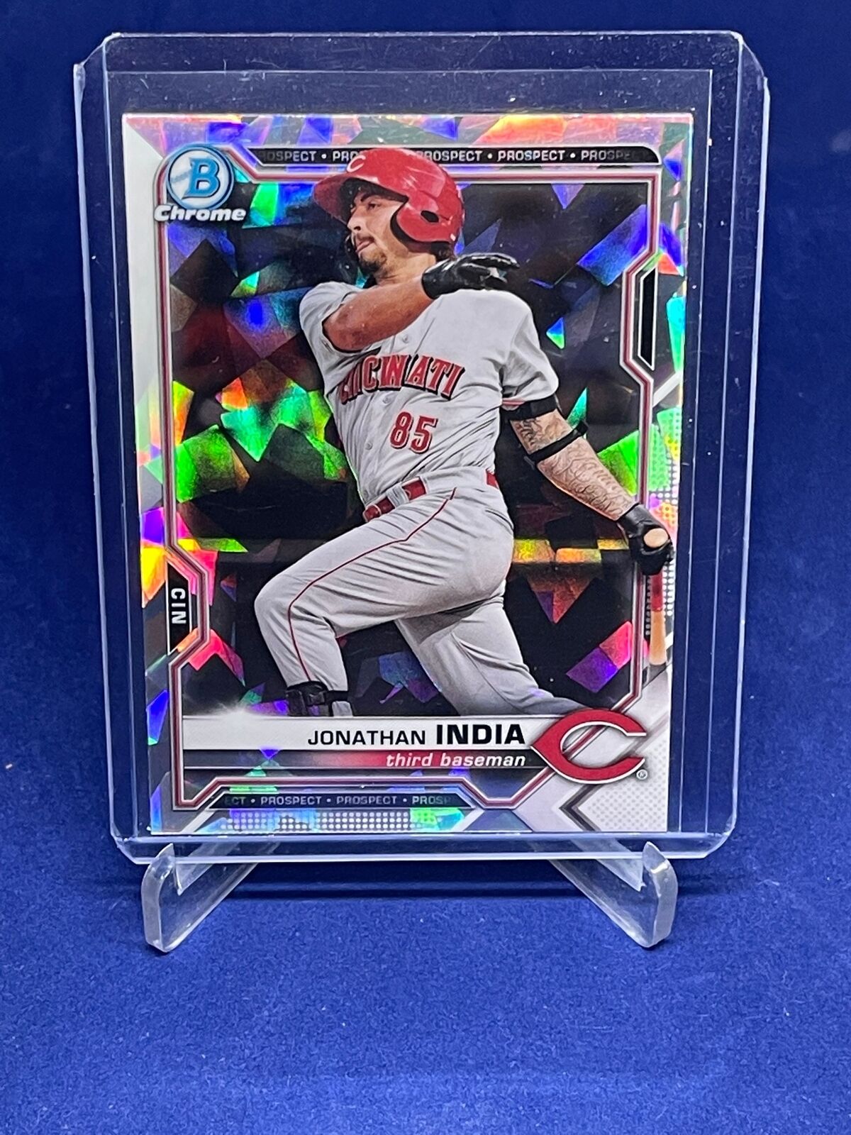 JONATHAN INDIA 2021 BOWMAN CHROME PROSPECTS ATOMIC REFRACTOR PROSPECT