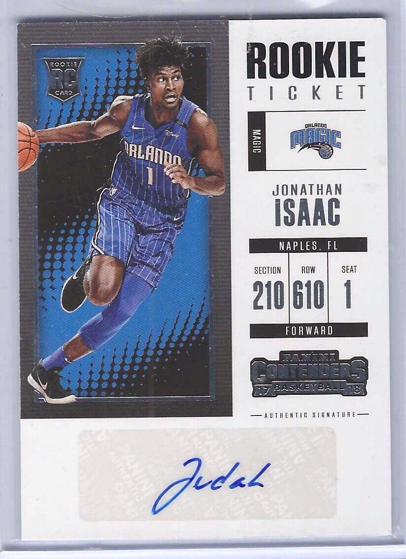 JONATHAN ISAAC 2017-18 PANINI CONTENDERS ROOKIE TICKET AUTO RC #ST-JIS