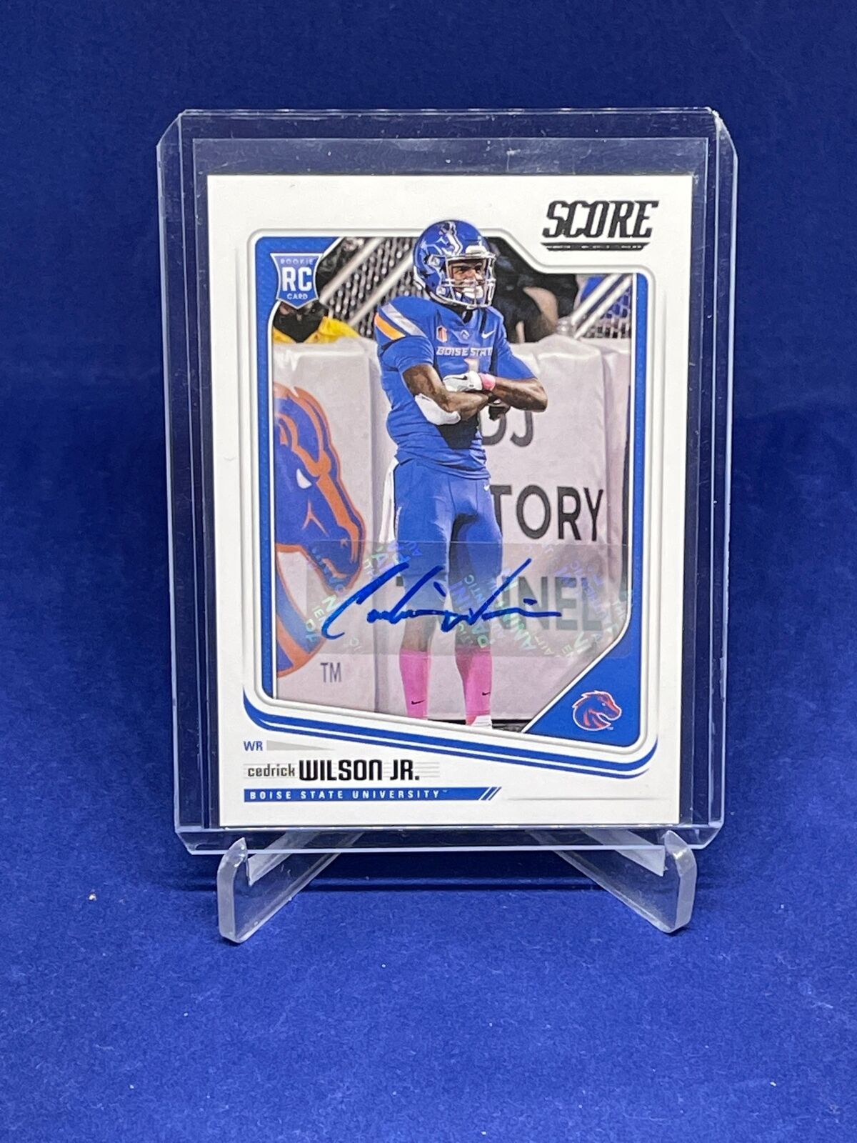 CEDRICK WILSON JR 2018 PANINI SCORE ROOKIE AUTO RC #418