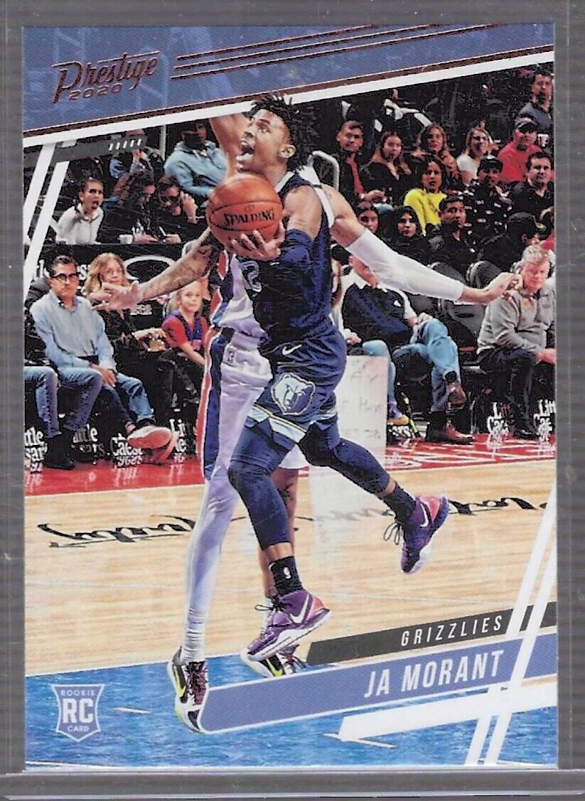 JA MORANT 2019-20 PANINI CHRONICLES PRESTIGE BRONZE FOIL ROOKIE RC #61