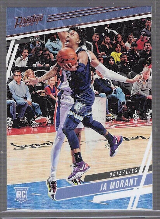 JA MORANT 2019-20 PANINI CHRONICLES PRESTIGE BRONZE FOIL ROOKIE RC #61