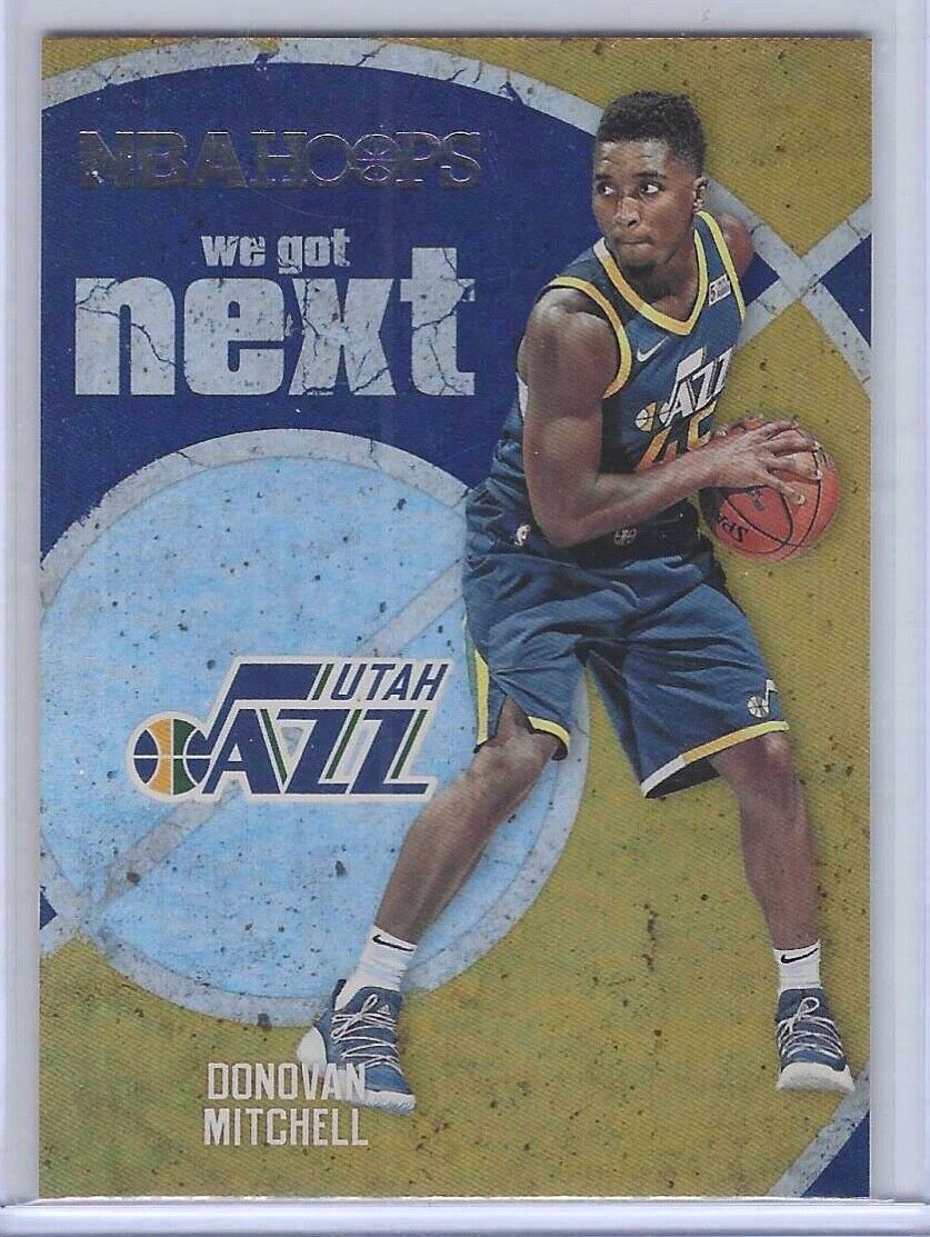DONOVAN MITCHELL 2017-18 PANINI NBA HOOPS WE GOT NEXT FOIL ROOKIE RC #13