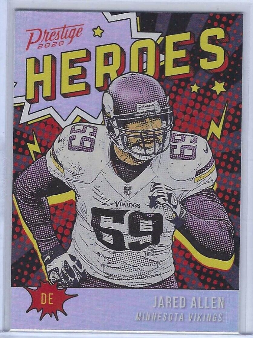 JARED ALLEN 2020 PANINI PRESTIGE HEROES INSERT #HE-JA