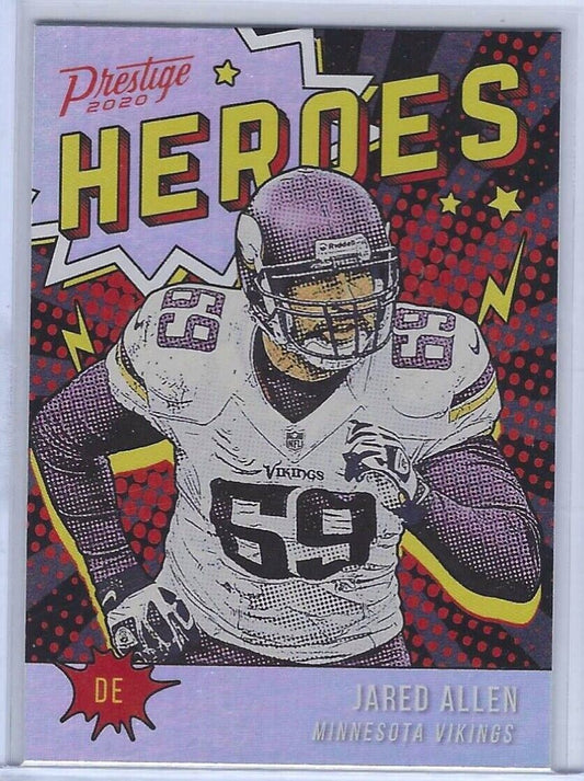 JARED ALLEN 2020 PANINI PRESTIGE HEROES INSERT #HE-JA
