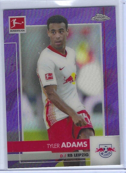 TYLER ADAMS 2020-21 TOPPS CHROME BUNDESLIGA PURPLE REFRACTOR #D /299