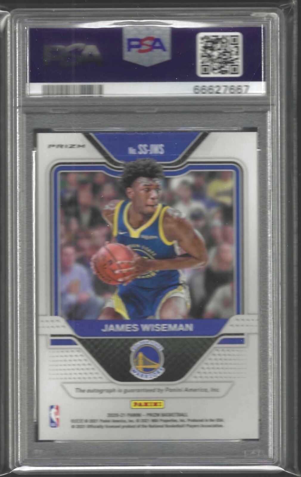 JAMES WISEMAN 2020-21 PANINI PRIZM SILVER PRIZMS AUTO RC PSA 10 GEM MINT POP 10