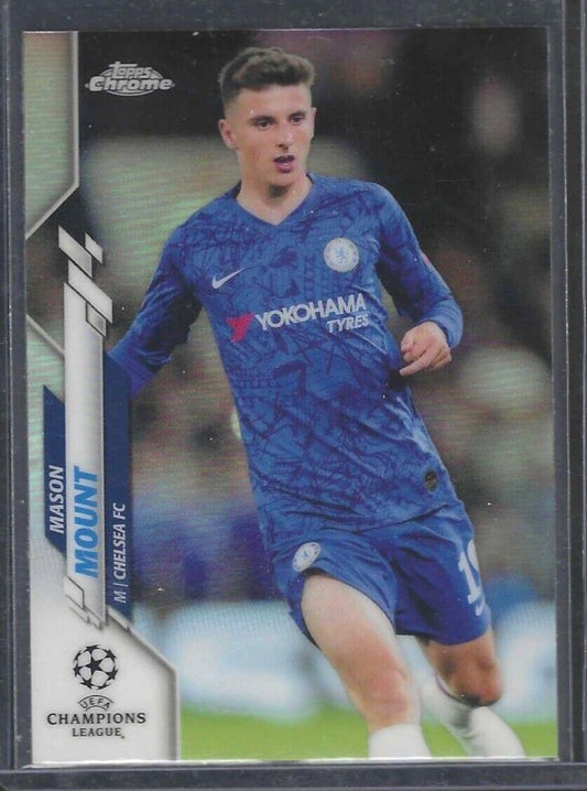 MASON MOUNT 2019-20 TOPPS CHROME UEFA ROOKIE REFRACTOR RC #30