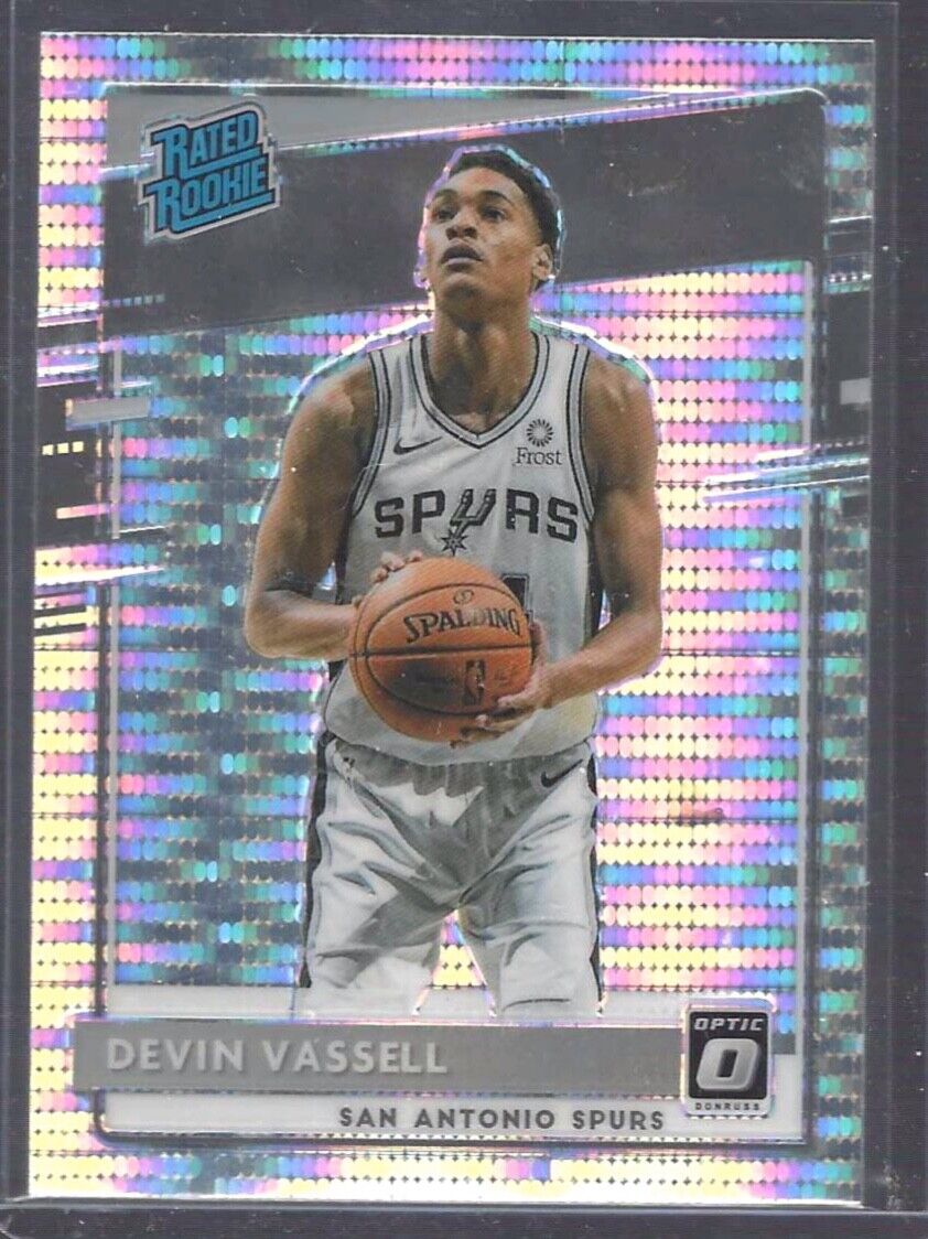 DEVIN VASSELL 2020-21 DONRUSS OPTIC SILVER PULSAR HOLO RATED ROOKIE RC #161