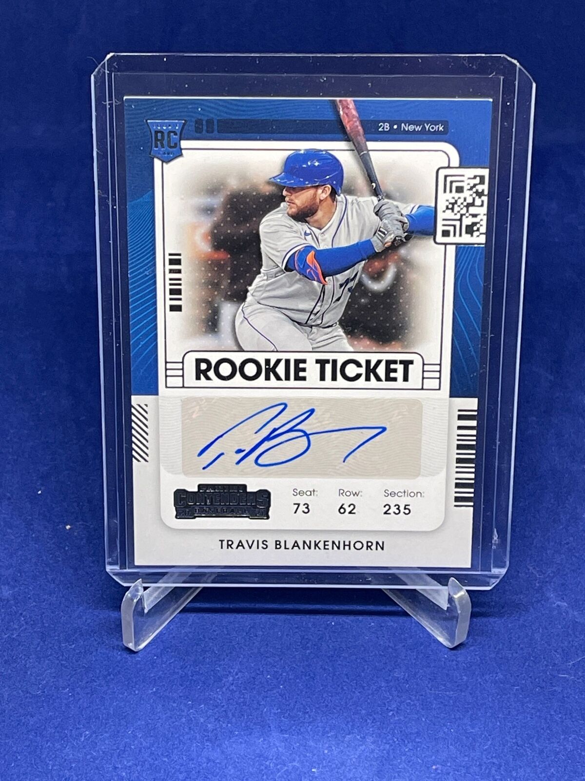 TRAVIS BLANKENHORN 2021 PANINI CONTENDERS ROOKIE TICKET AUTO RC #176