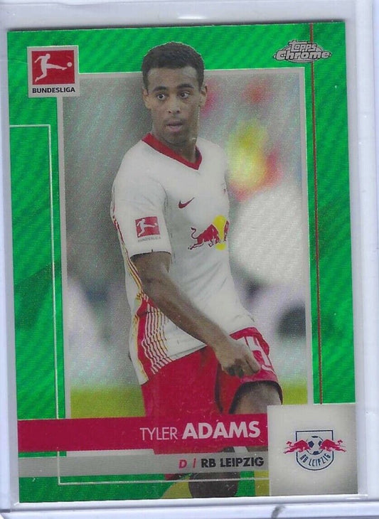 TYLER ADAMS 2020-21 TOPPS CHROME BUNDESLIGA GREEN REFRACTOR #D 93/99