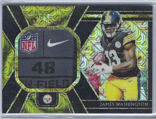 JAMES WASHINGTON 2019 SELECT BLACK FINITE PRIZM LAUNDRY TAG PATCH RC #D 1/1