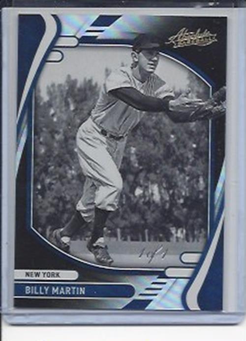 BILLY MARTIN 2022 ABSOLUTE BLACK NEW YORK YANKEES TRUE ONE OF ONE #D 1/1