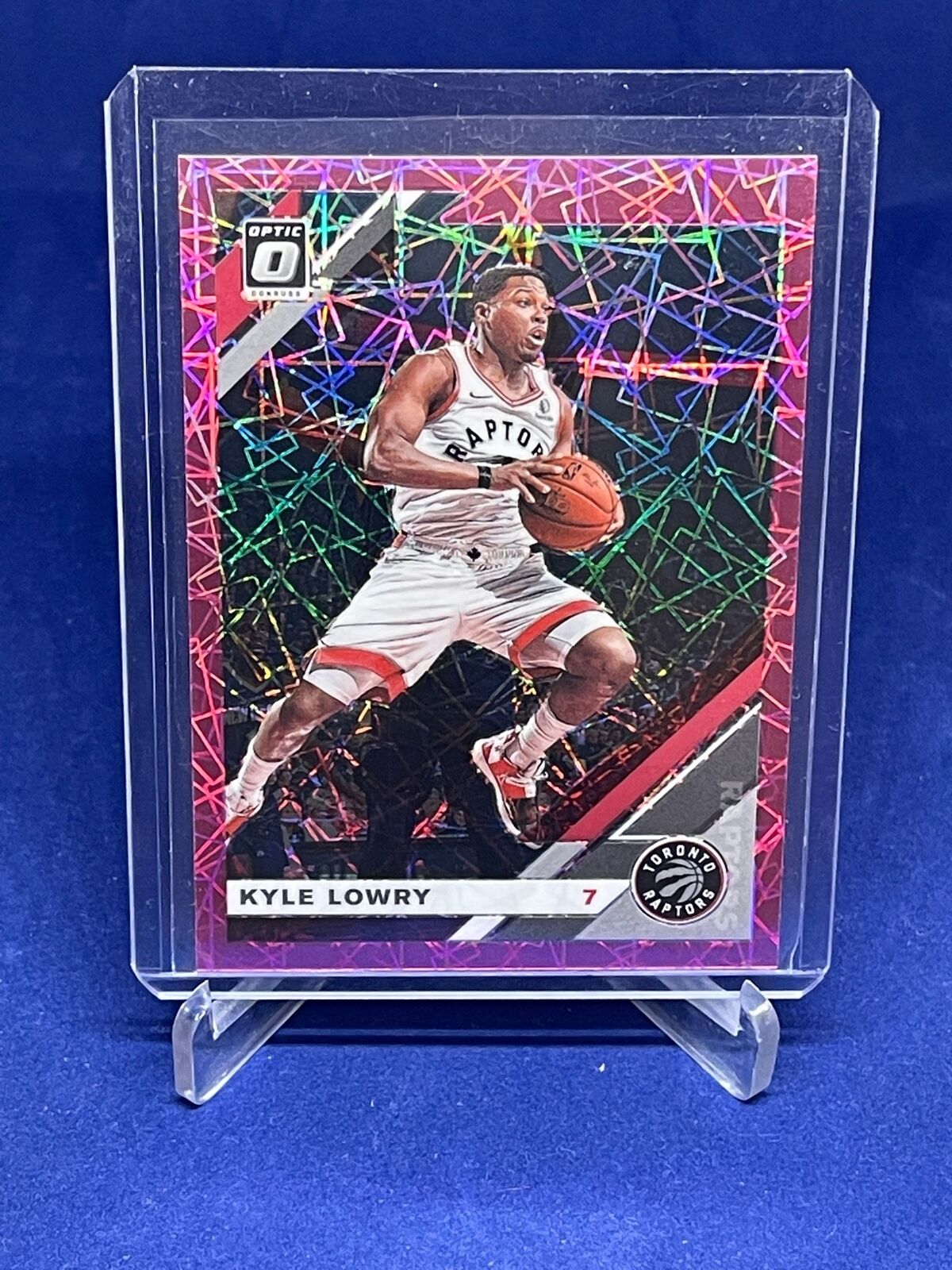 KYLE LOWRY 2019-20 PANINI DONRUSS OPTIC PINK VELOCITY PRIZM HOLO #D 36/79