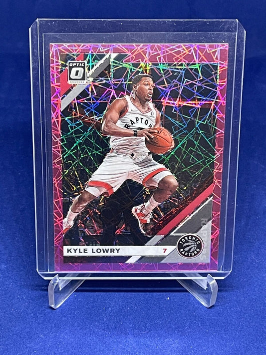 KYLE LOWRY 2019-20 PANINI DONRUSS OPTIC PINK VELOCITY PRIZM HOLO #D 36/79
