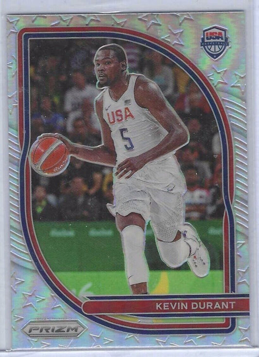 KEVIN DURANT 2020-21 PANINI PRIZM SILVER PRIZM USA BASKETBALL #3
