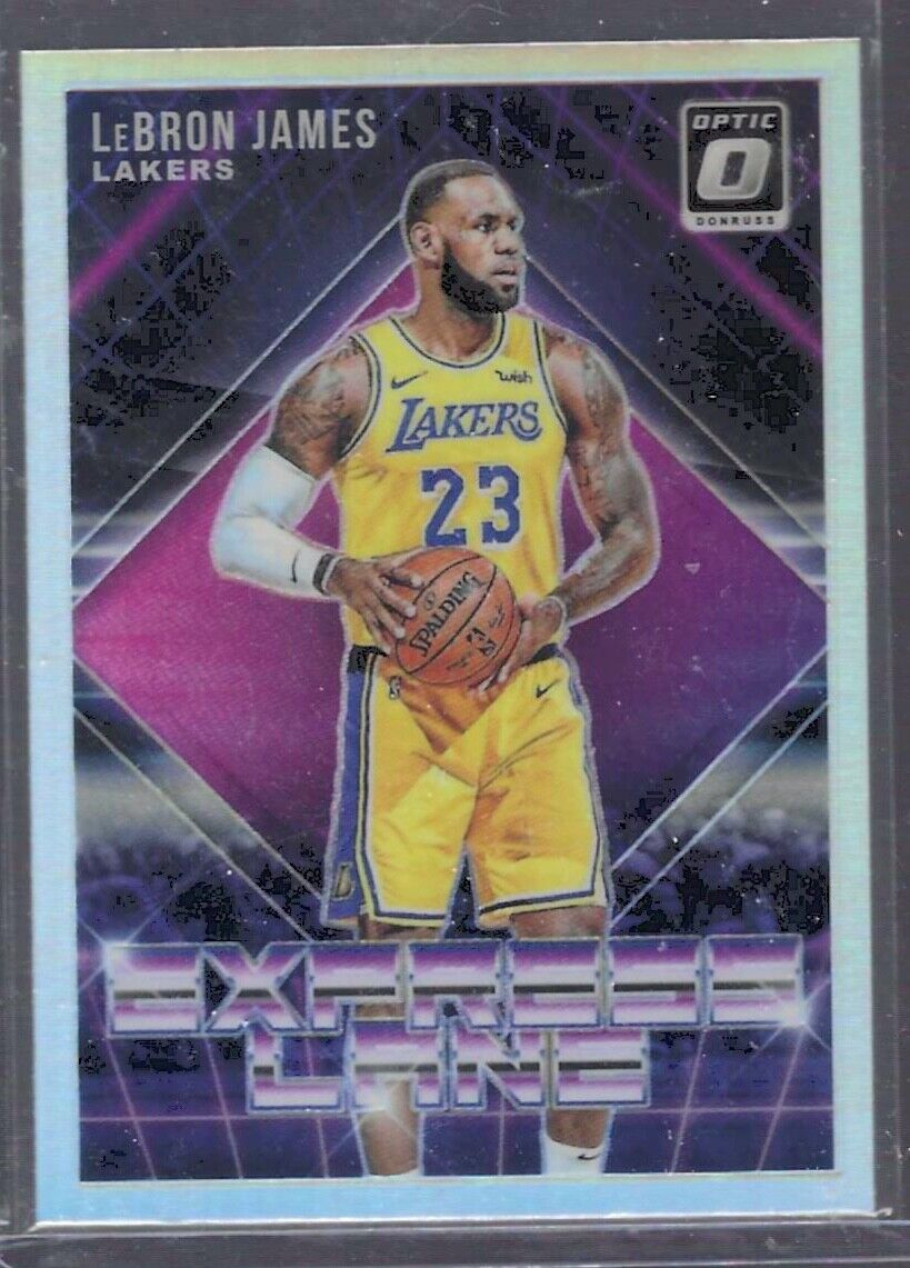 LEBRON JAMES 2018-19 DONRUSS OPTIC SILVER HOLO EXPRESS LANE #4