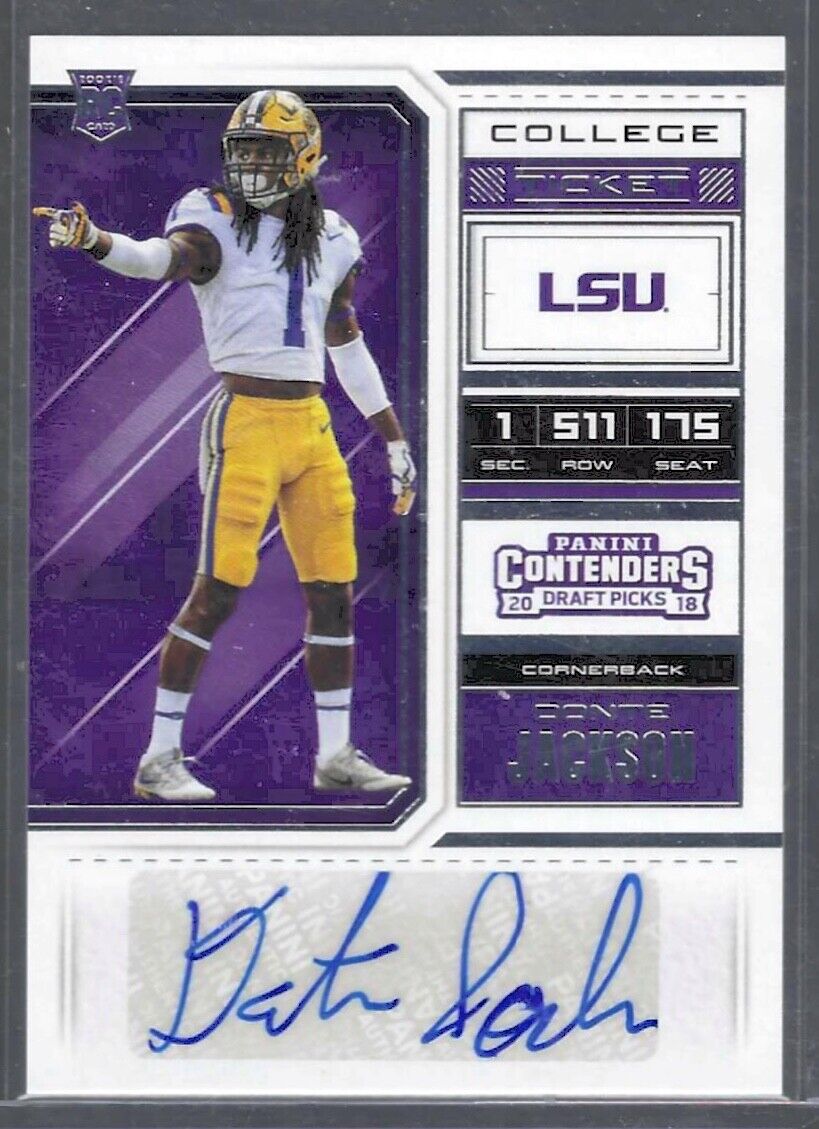DONTE JACKSON 2018 CONTENDERS DRAFT PICKS COLLEGE TICKET AUTO RC #287