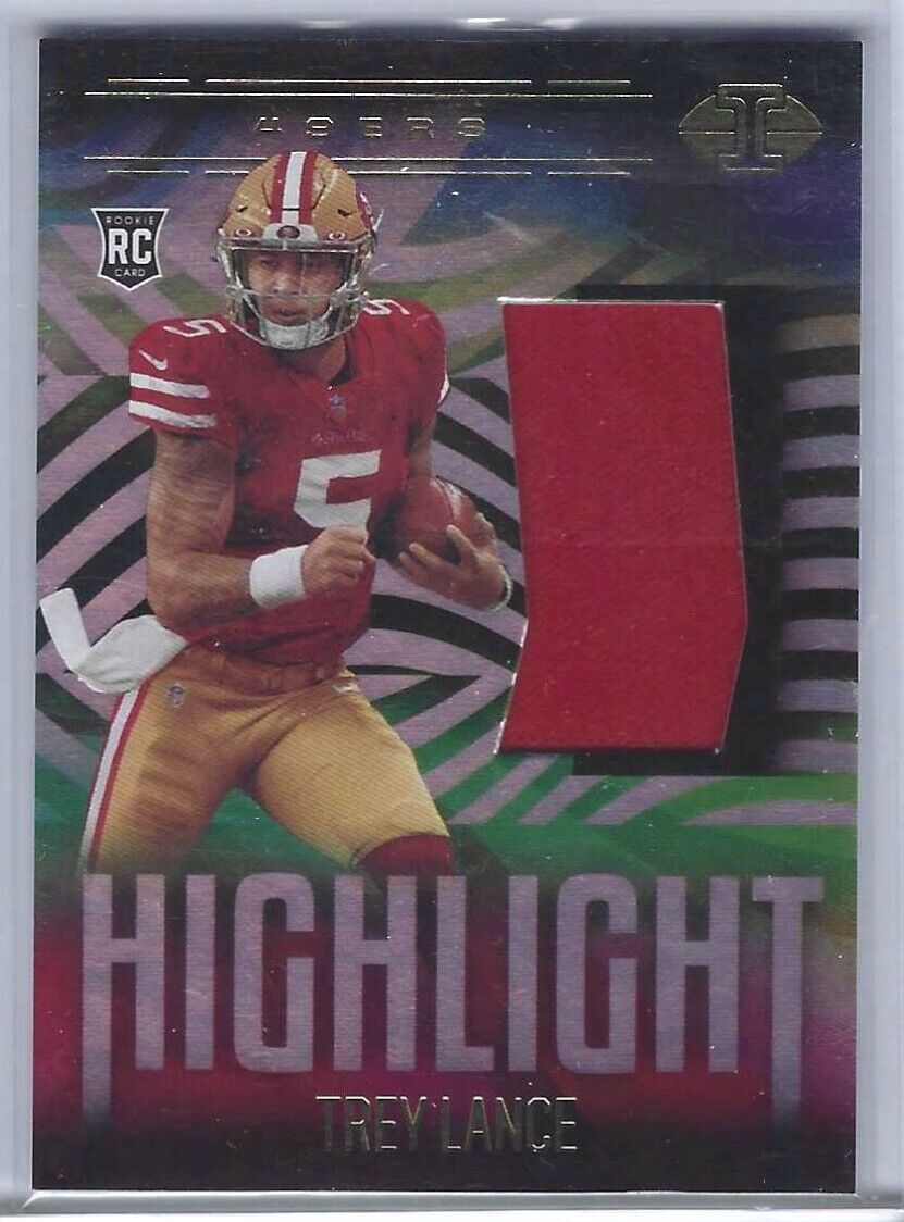 TREY LANCE 2021 PANINI ILLUSIONS HIGHLIGHT SWATCHES ROOKIE JERSEY RC #HS-TRL