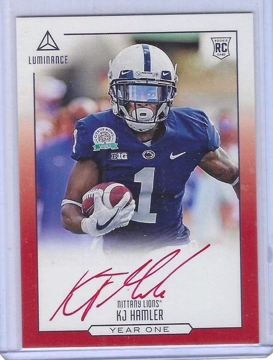 KJ HAMLER 2020 PANINI LUMINANCE YEAR ONE RED INK SSP ROOKIE AUTO RC #YO-KH