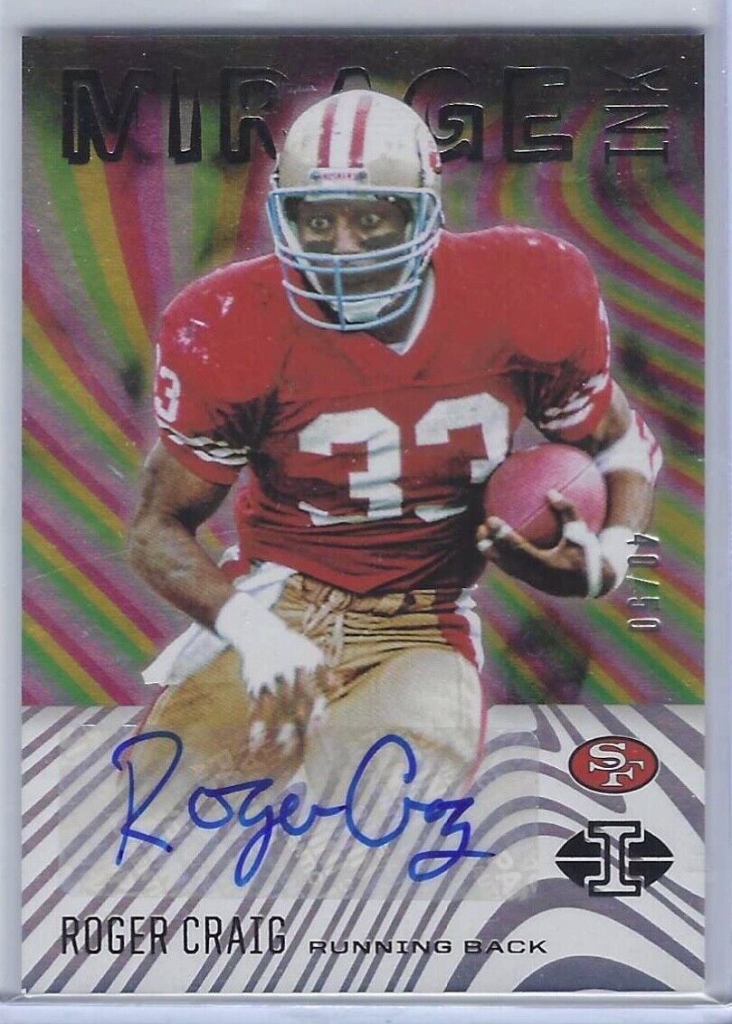 ROGER CRAIG 2021 PANINI ILLUSIONS MIRAGE INK AUTO #D 40/50