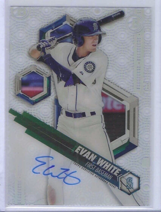 EVAN WHITE 2018 BOWMAN HIGH TEX PROSPECT ON CARD AUTO #PHT-EW