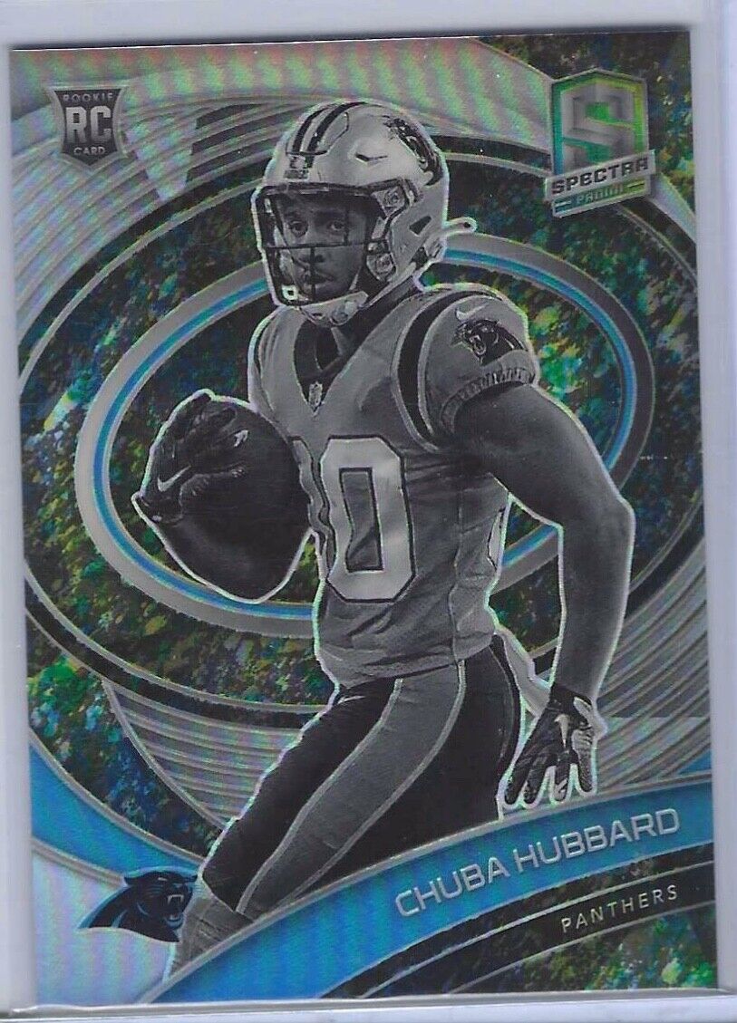 CHUBA HUBBARD 2021 PANINI SPECTRA PSYCHADELIC VARIATION PRIZM RC #D 8/8