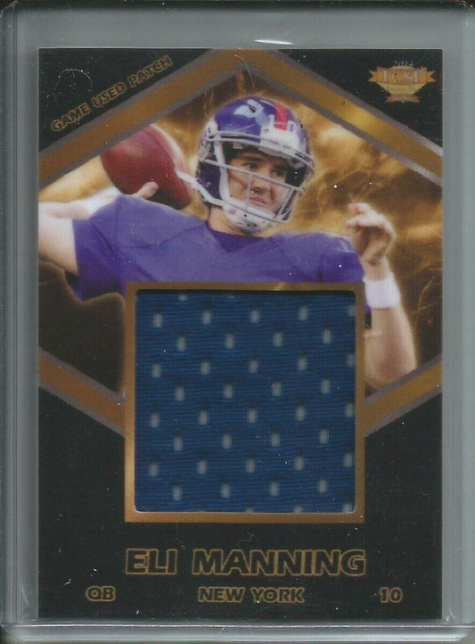 1/1 ELI MANNING 2014 TRI CITY SPORTS TCSP EXQUISITE GLASS JERSEY #D 10/14 JSY#10