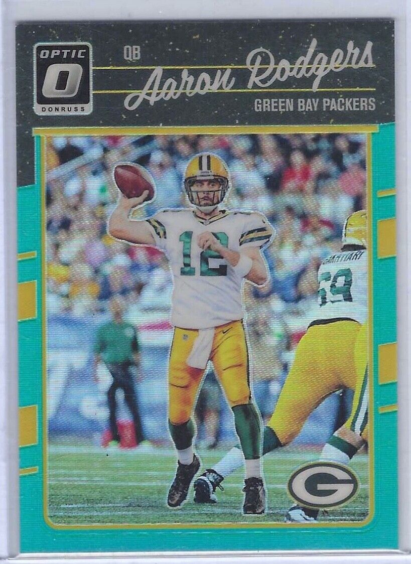 AARON RODGERS 2016 DONRUSS OPTIC AQUA HOLO #D 145/299