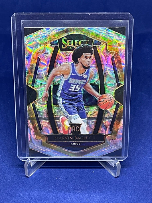 MARVIN BAGLEY III 2018-19 PANINI SELECT PREMIER LEVEL SCOPE PRIZM ROOKIE RC #112