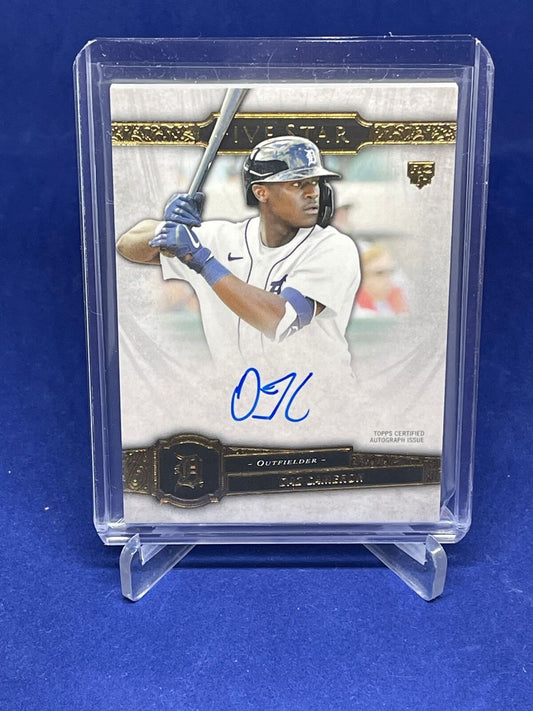 DAZ CAMERON 2021 TOPPS FIVE STAR ON CARD AUTO ROOKIE RC