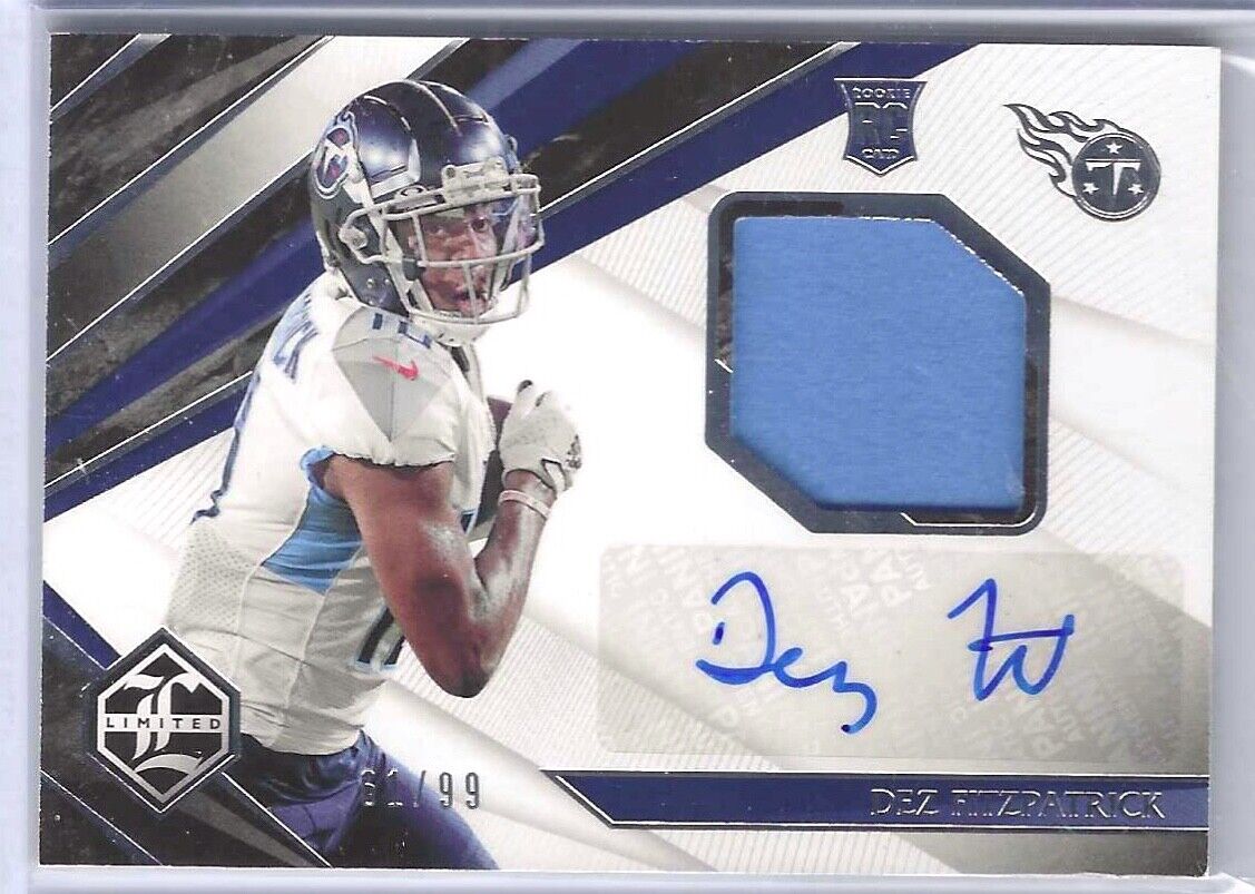 DEZ FITZPATRICK 2021 PANINI LIMITED ROOKIE PATCH AUTO RC #D 61/99