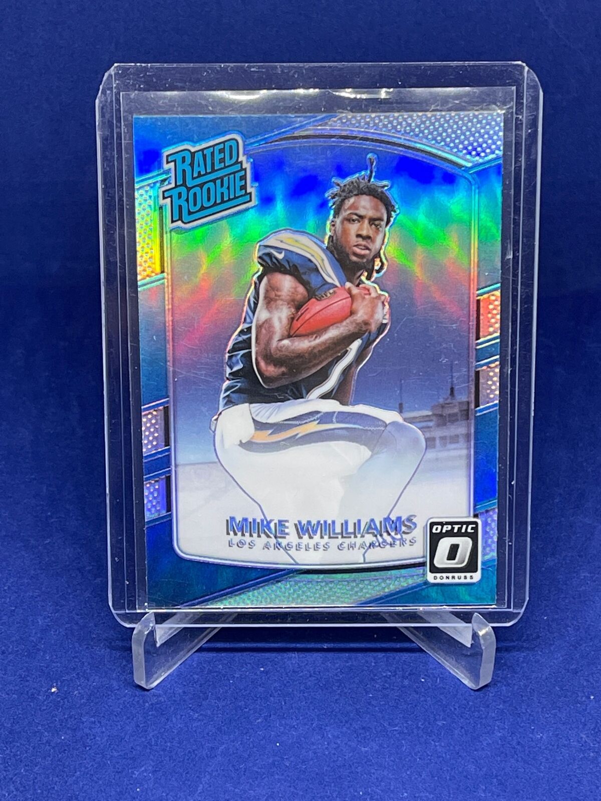 MIKE WILLIAMS 2017 PANINI DONRUSS OPTIC RATED ROOKIE SILVER PRIZM HOLO RC #174