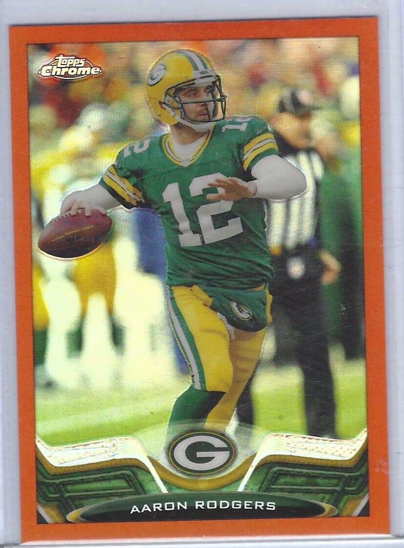 AARON RODGERS 2013 TOPPS CHROME ORANGE REFRACTOR #150