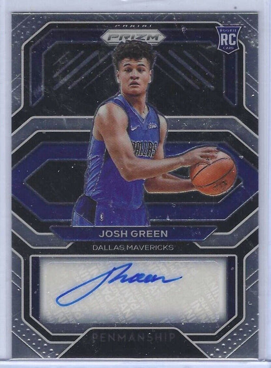 JOSH GREEN 2020-21 PANINI PRIZM PENMANSHIP ROOKIE AUTO RC #RP-JGR