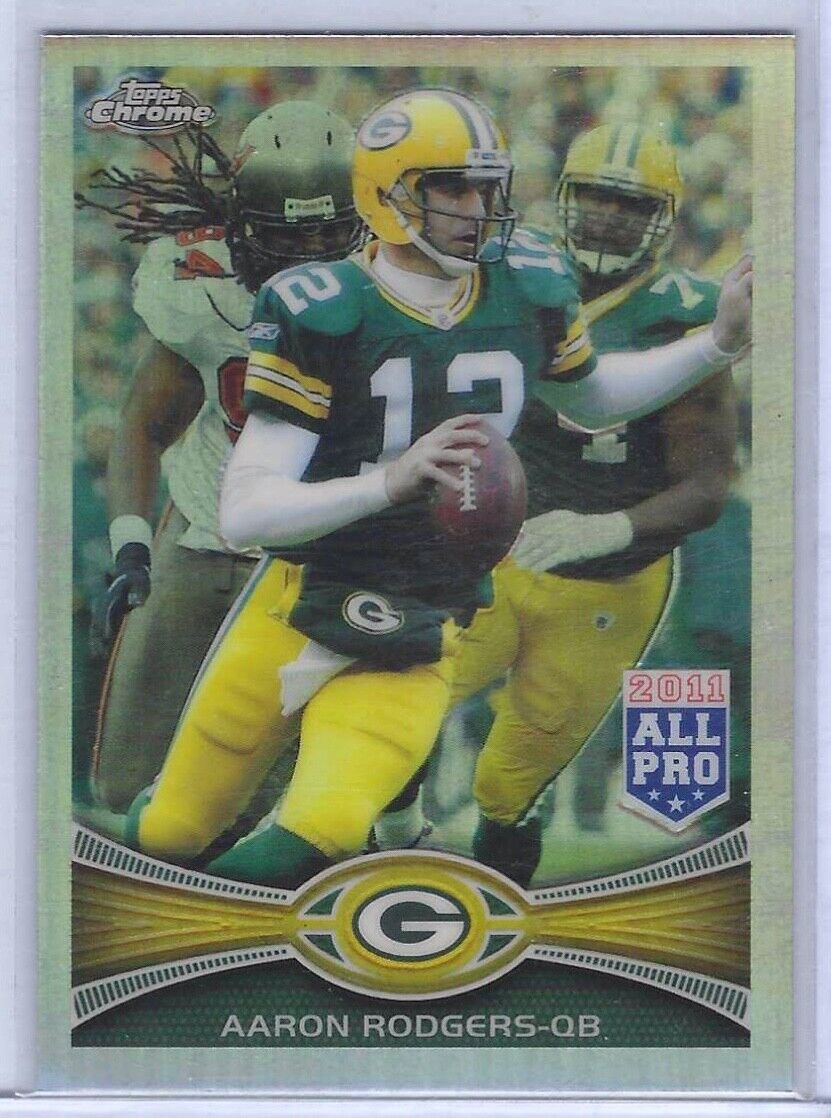 AARON RODGERS 2012 TOPPS CHROME 2011 ALL PRO REFRACTOR #50