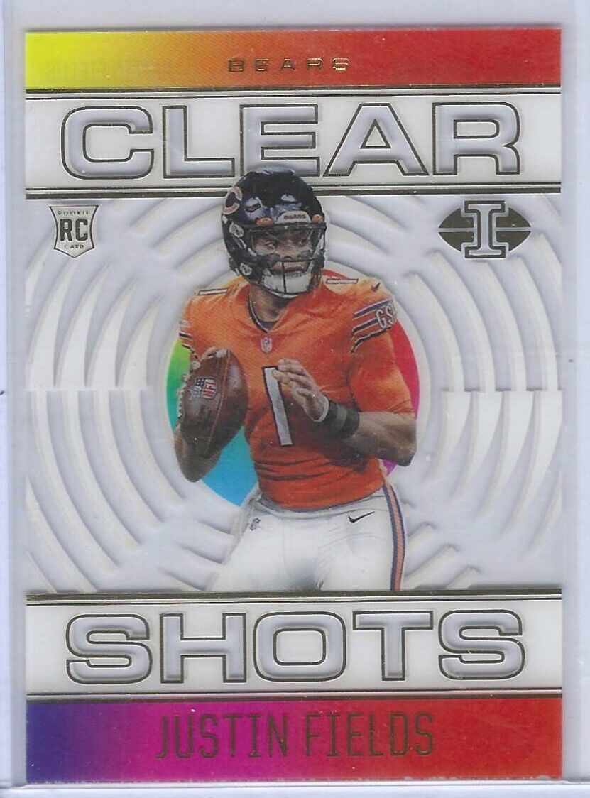 JUSTIN FIELDS 2021 PANINI ILLUSIONS CLEAR SHOTS ACETATE RC #CS-19
