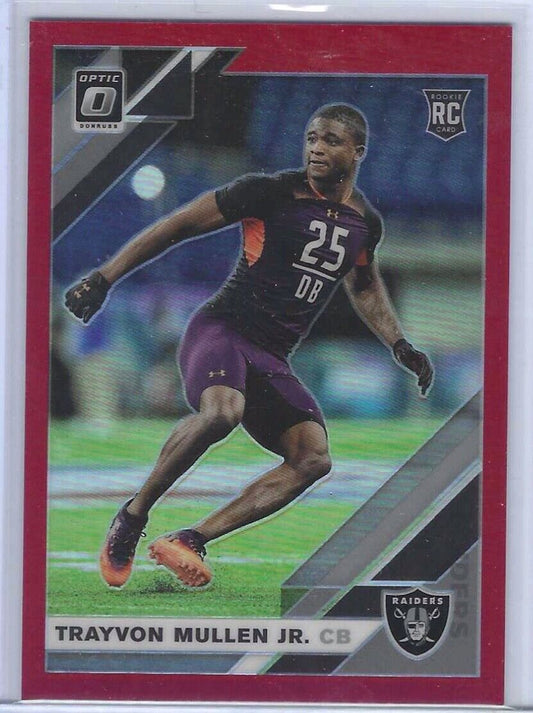 TRAYVON MULLEN JR 2019 DONRUSS OPTIC RED HOLO RC #D 18/99