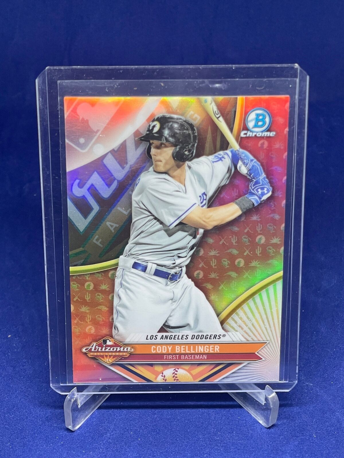 CODY BELLINGER 2017 BOWMAN CHROME ARIZONA FALL LEAGUE REFRACTOR PROSPECT