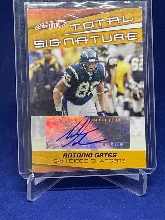 ANTONIO GATES 2005 TOPPS TOTAL SIGNATURE AUTO