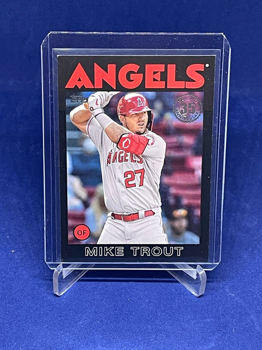 MIKE TROUT 2021 TOPPS 1986 BLACK #D 234/299