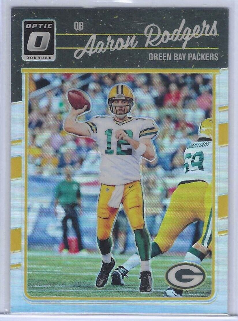 AARON RODGERS 2016 DONRUSS OPTIC SILVER HOLO #36