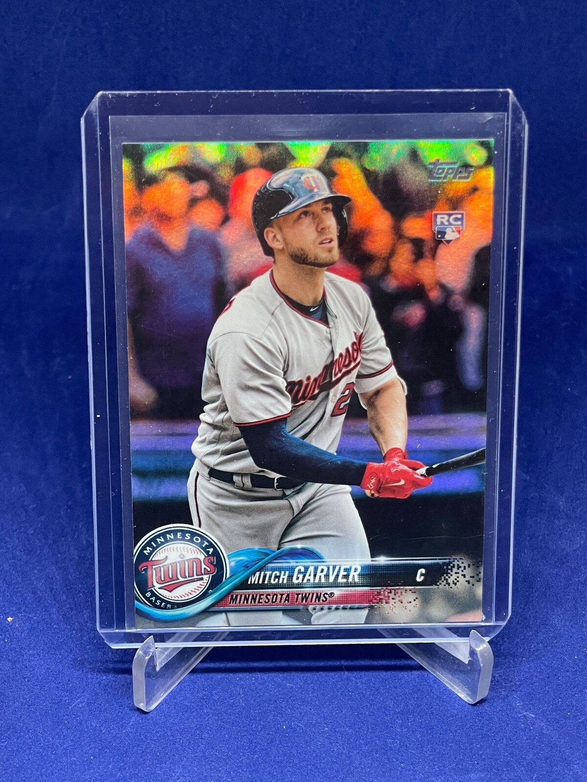 MITCH GARVER 2018 TOPPS SERIES 2 RAINBOW FOIL ROOKIE RC #540