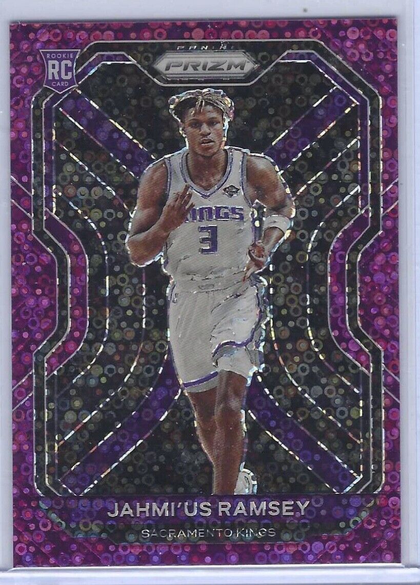 JAHMI'US RAMSEY 2020-21 PANINI PRIZM PURPLE FAST BREAK DISCO PRIZM RC #D 25/75