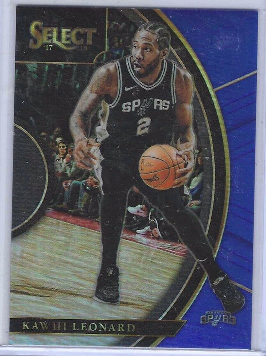 KAWHI LEONARD 2015-16 PANINI SELECT BLUE PRIZM CONCOURSE LEVEL #D 136/299