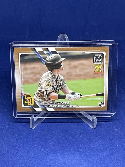 JAKE CRONENWORTH 2021 TOPPS UPDATE SERIES GOLD CUP ROOKIE RC #D 459/2021