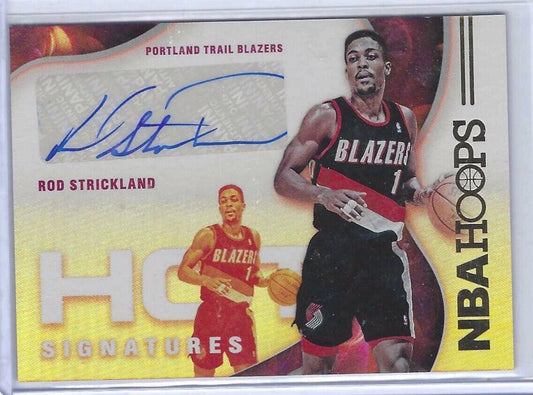 ROD STRICKLAND 2021-22 NBA HOOPS FOIL HOT SIGNATURES AUTO #HS-RSK